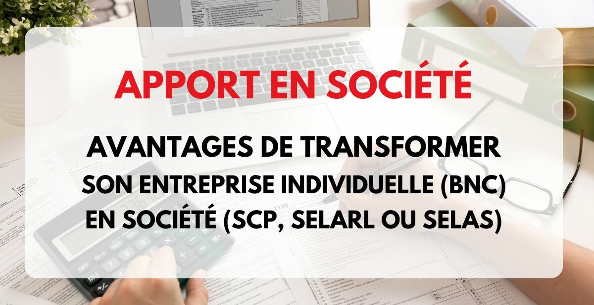 apport en société BNC