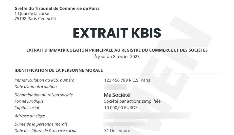 extrait kbis