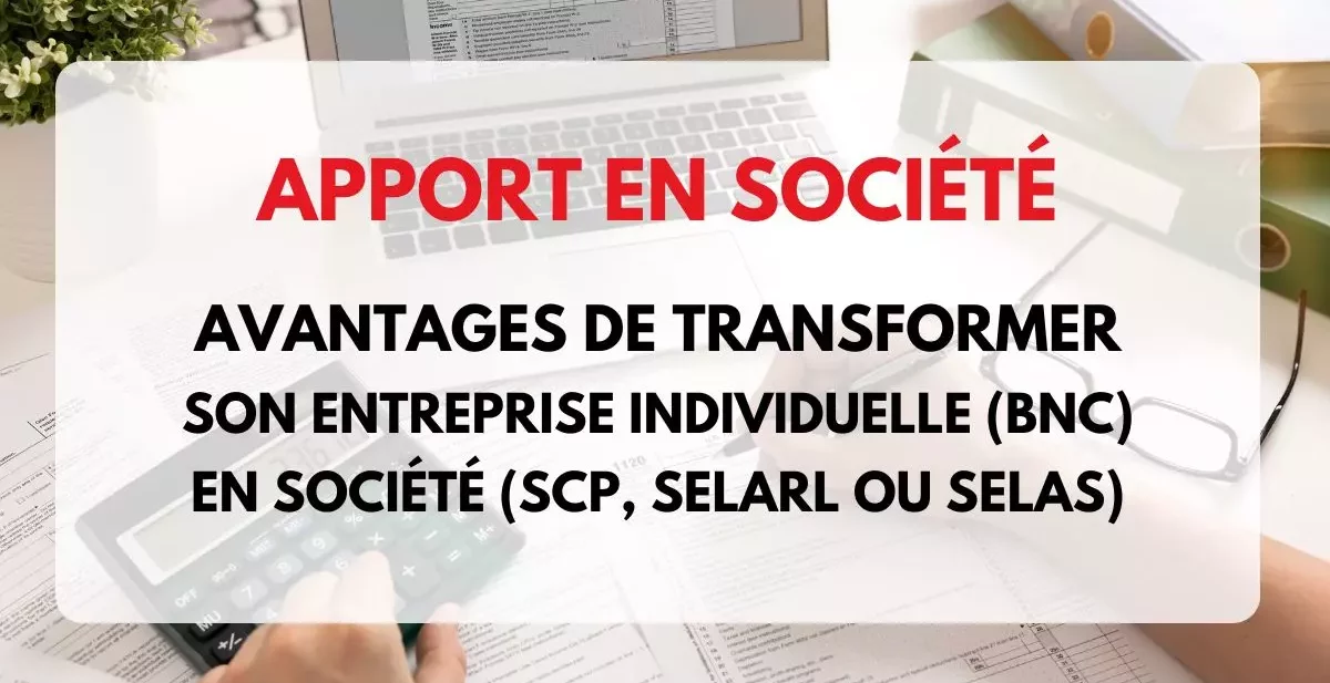 apport en société BNC